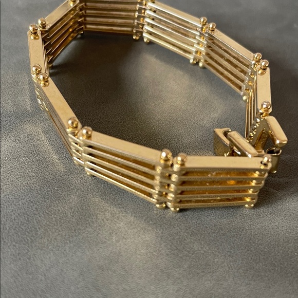 Gold Multi-Row Link Bracelet - Picture 6 of 6
